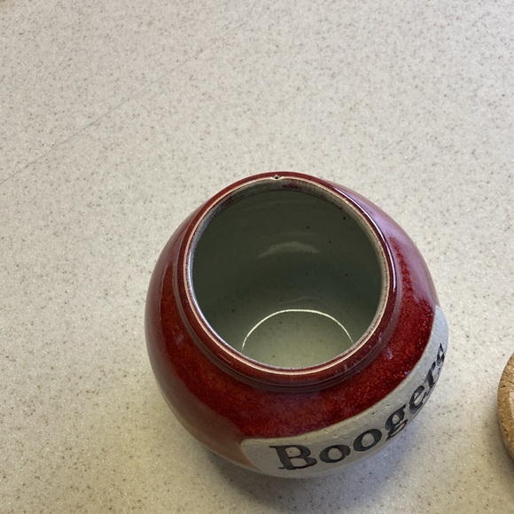 Stoneware Glazed “Boogers” 😁 Jar - Excellent Condition - Picture 4 of 10